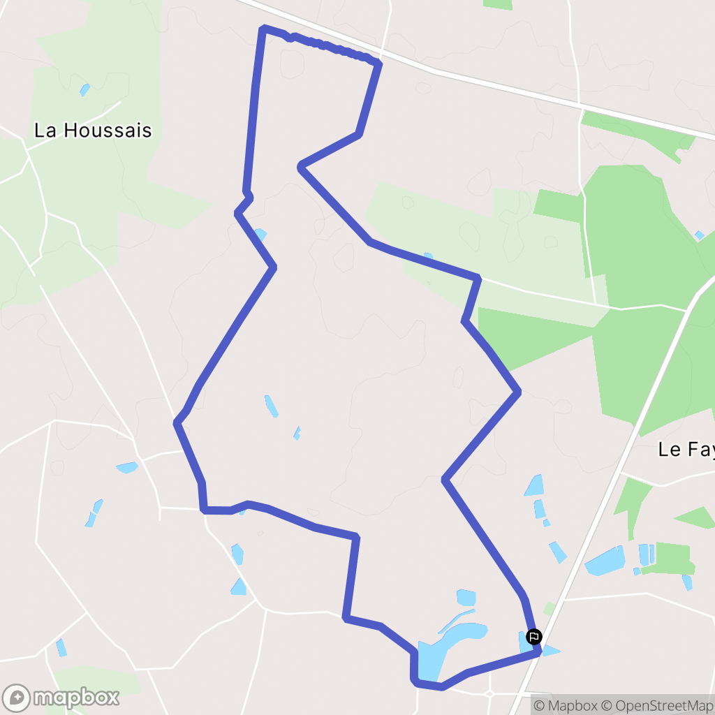 Ercé-en-Lamée : carte du parcours de randonnée - France