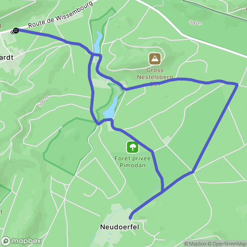 Sturzelbronn : carte du parcours de randonnée - France