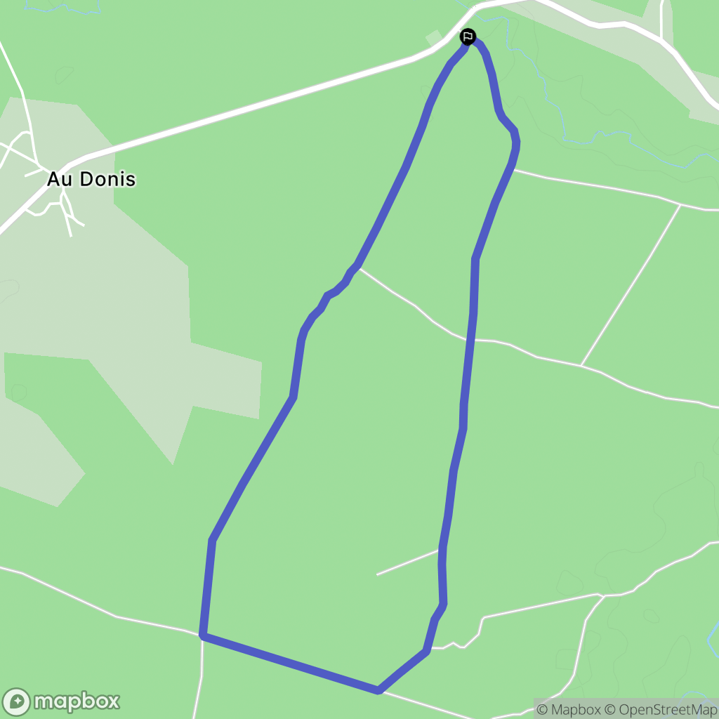 Balizac : carte du parcours de randonnée - France