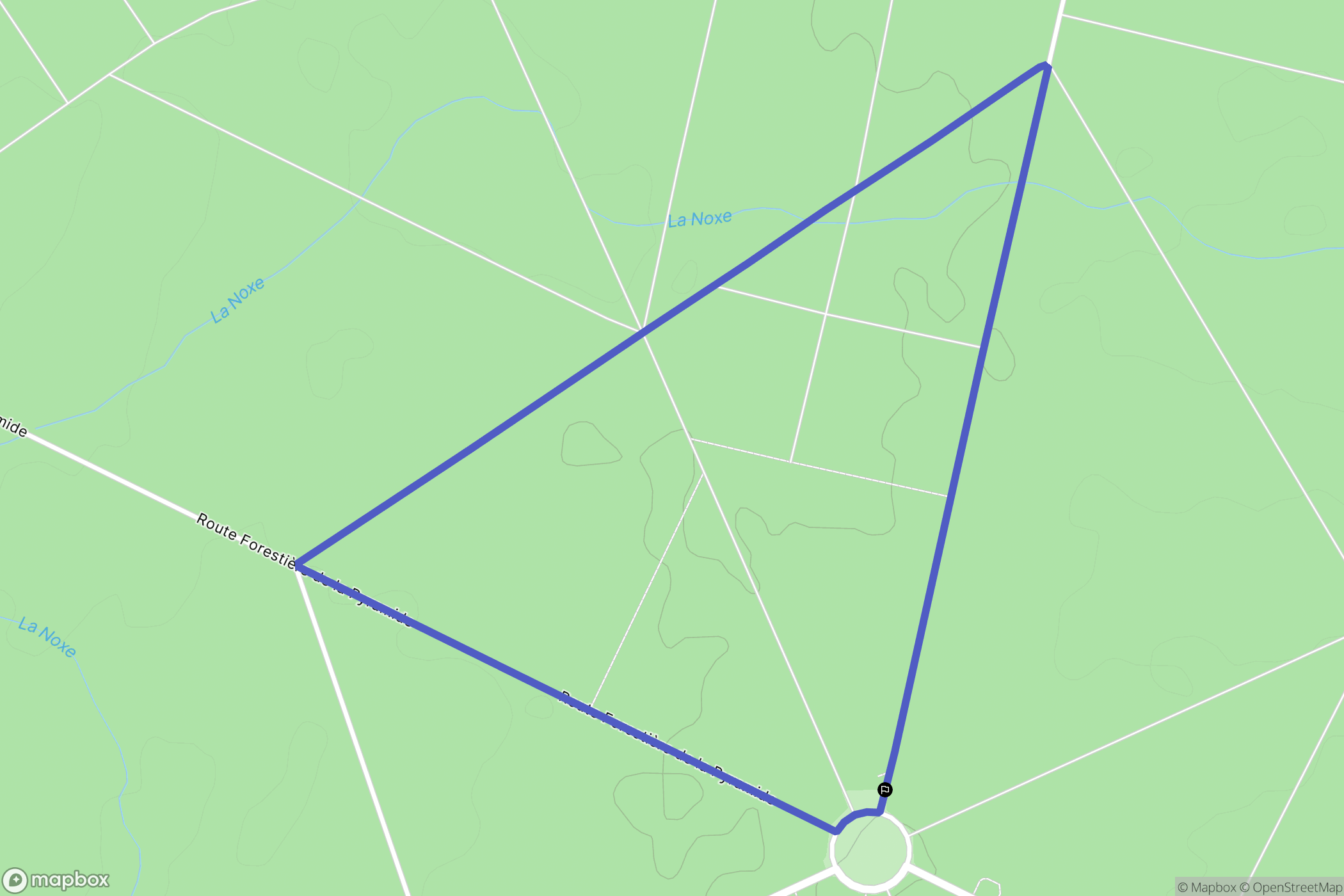 La Forestière : carte du parcours de randonnée - France