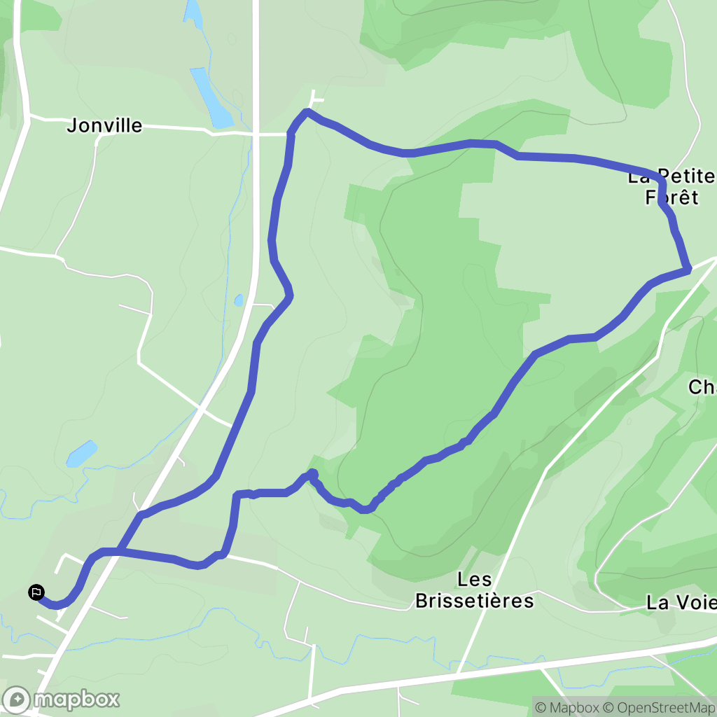 Bretoncelles : carte du parcours de randonnée - France
