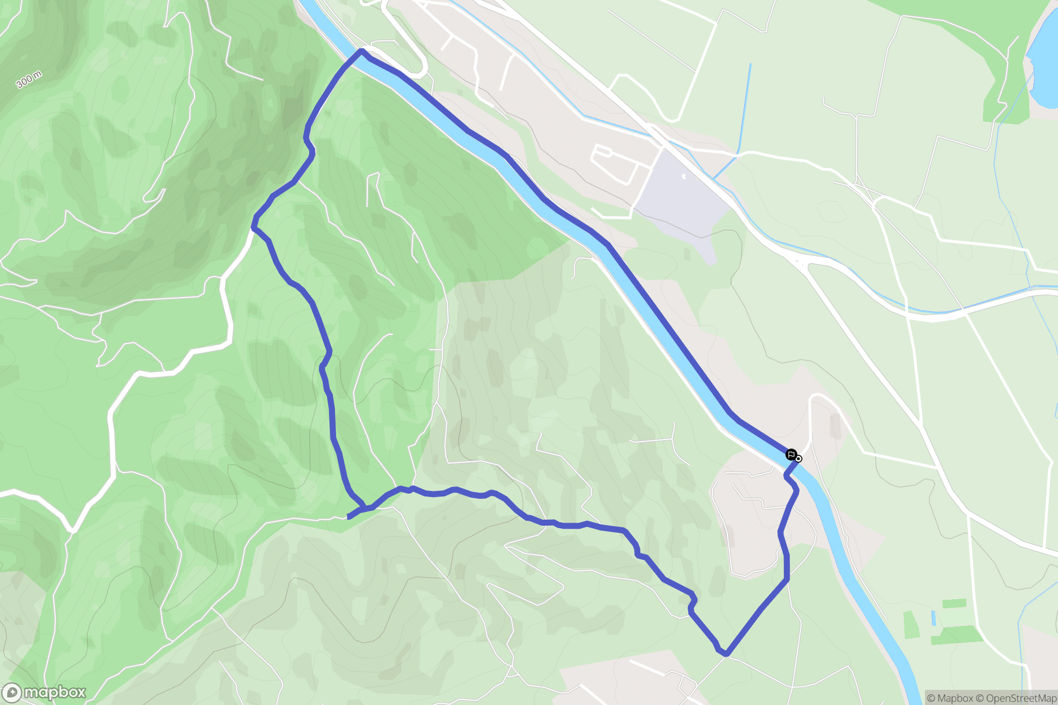 Le Puy-Sainte-Réparade : carte du parcours de randonnée - France