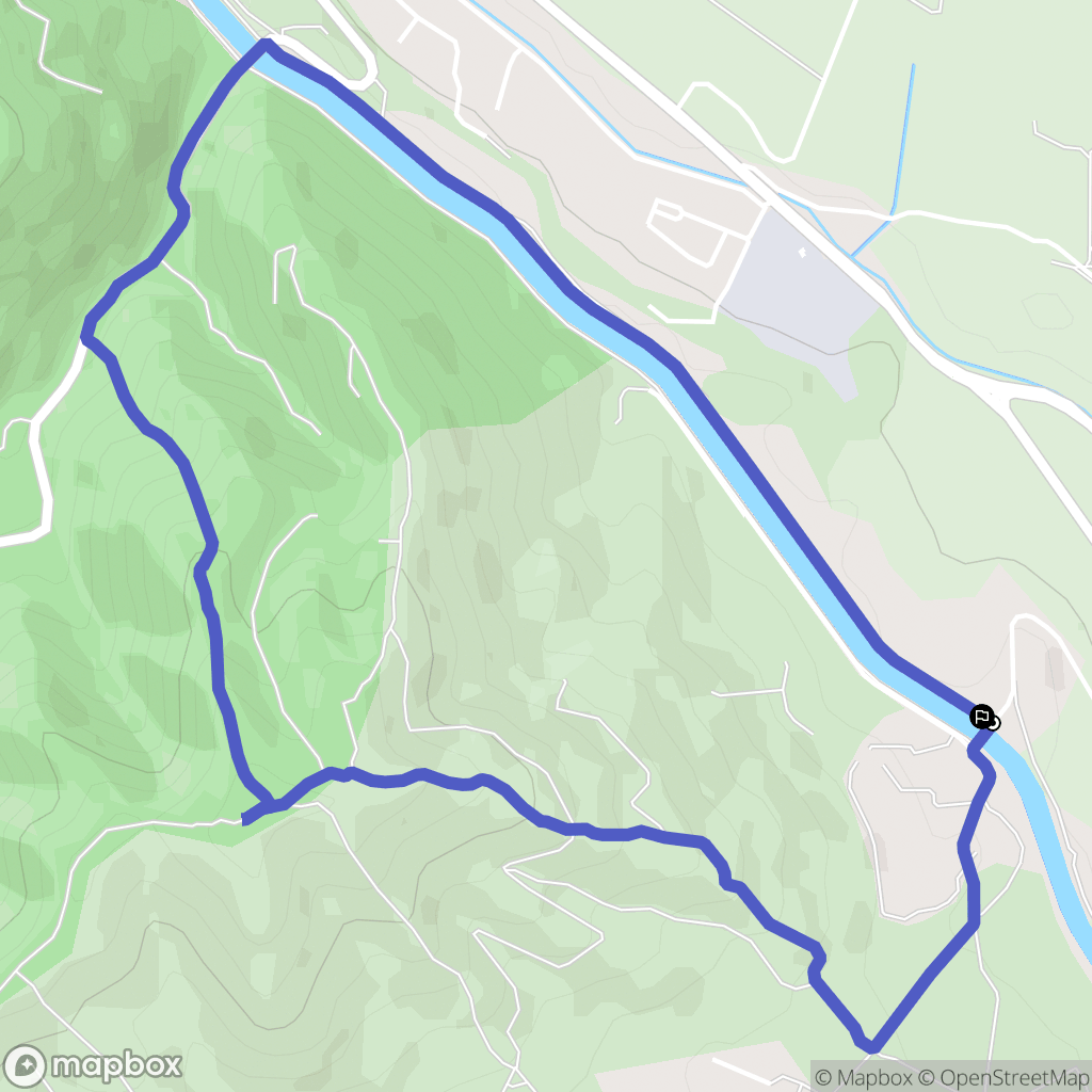 Le Puy-Sainte-Réparade : carte du parcours de randonnée - France