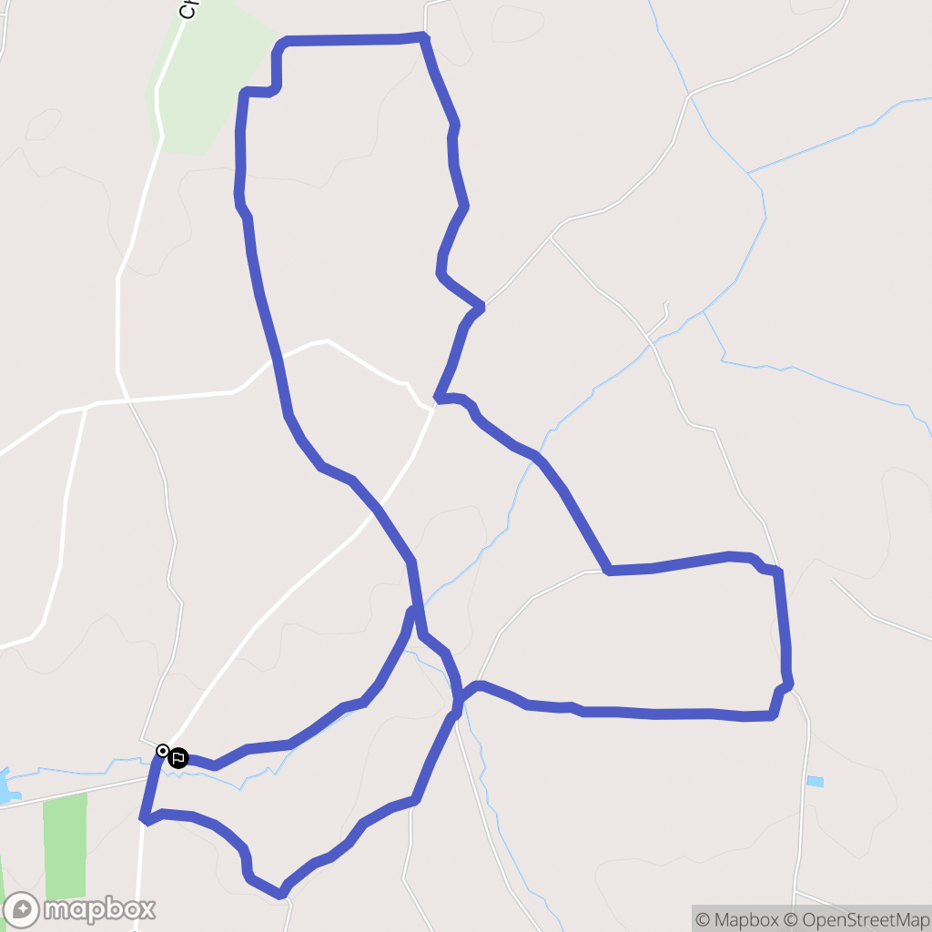Lapouyade : carte du parcours de randonnée - France