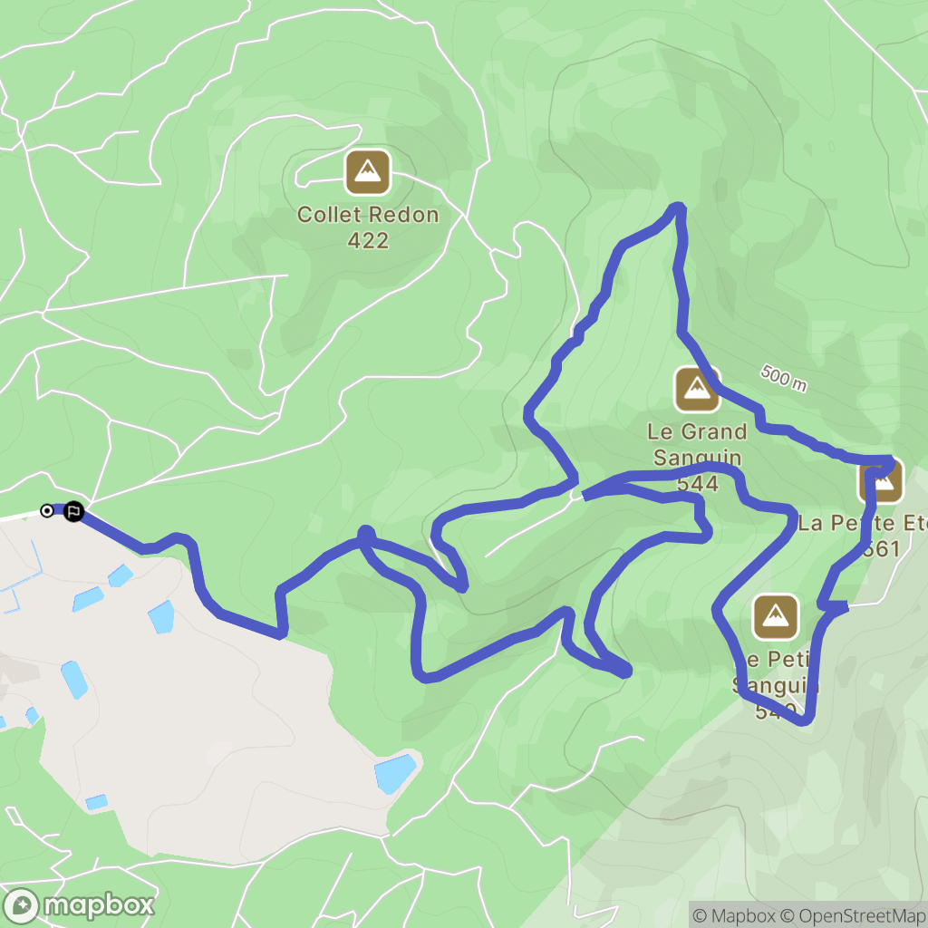Septèmes-les-Vallons : carte du parcours de randonnée - France