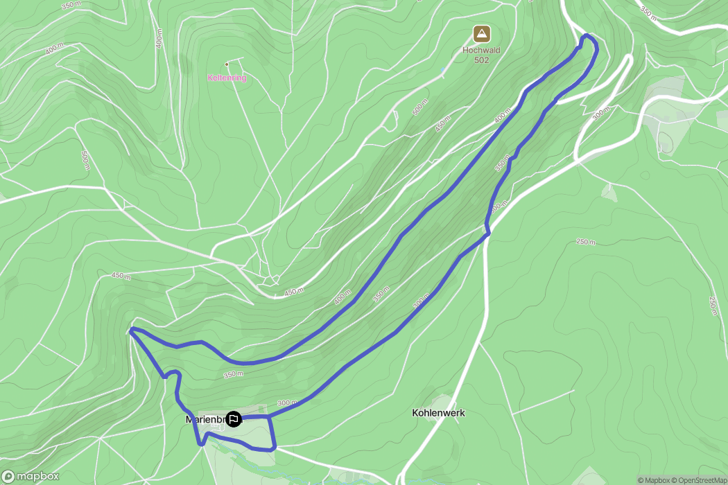 Lobsann : carte du parcours de randonnée - France