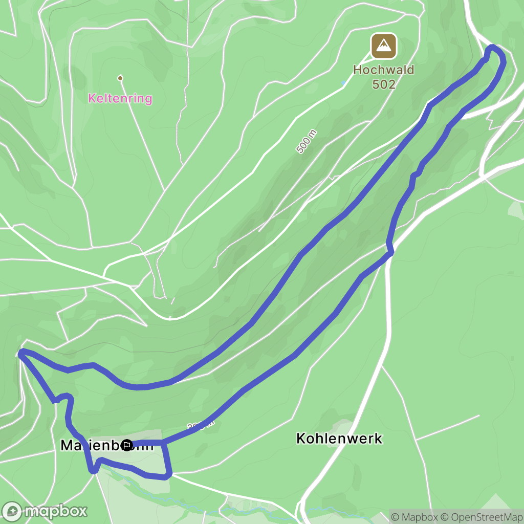 Lobsann : carte du parcours de randonnée - France