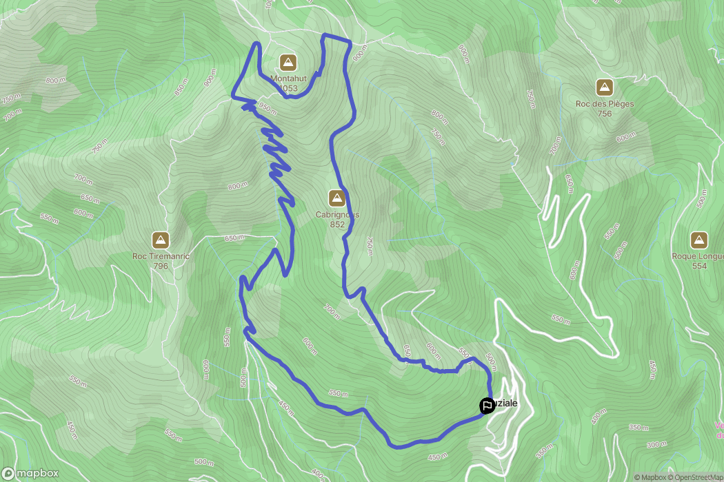 Saint-Julien : carte du parcours de randonnée - France