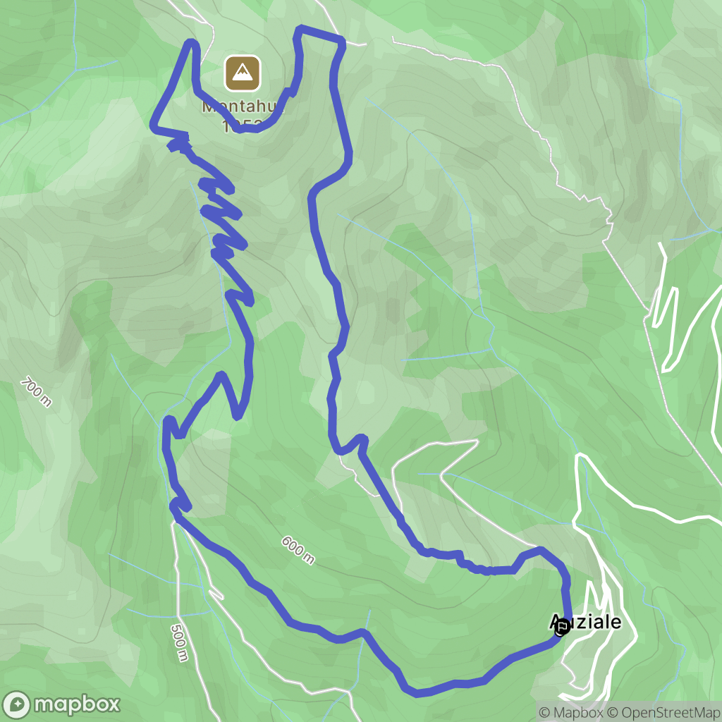 Saint-Julien : carte du parcours de randonnée - France