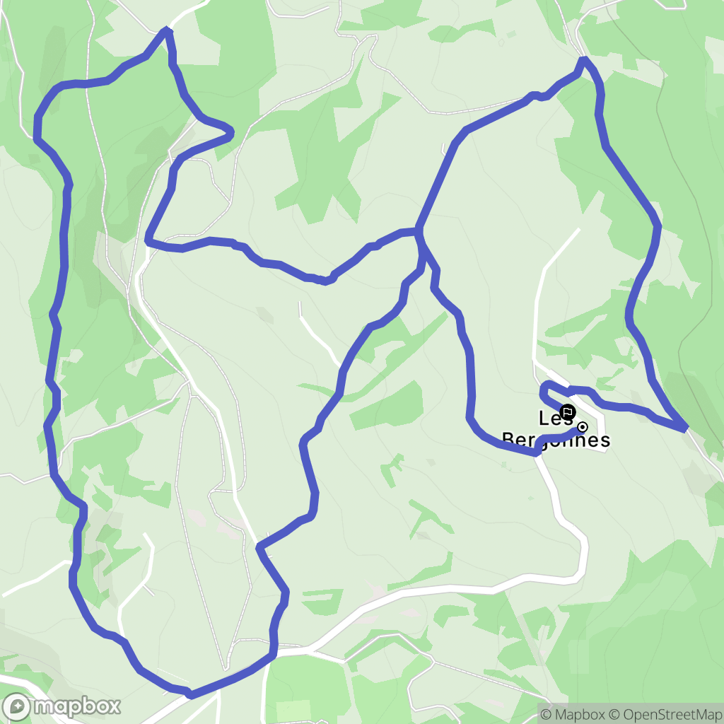 Haut Valromey : carte du parcours de randonnée - France