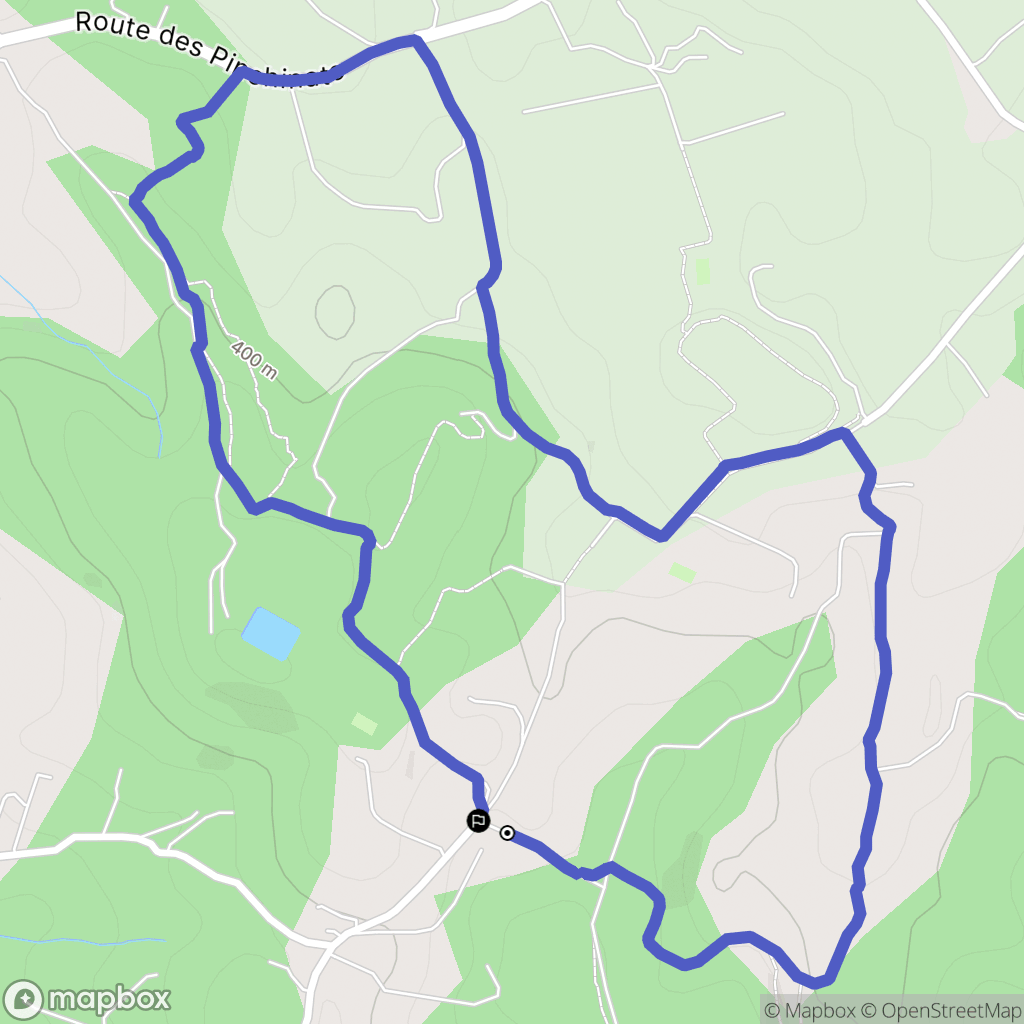 Saint-Marc-Jaumegarde : carte du parcours de randonnée - France