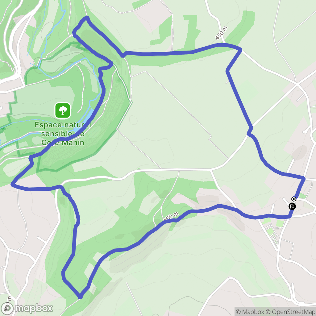 Saint-Blaise-du-Buis : carte du parcours de randonnée - France