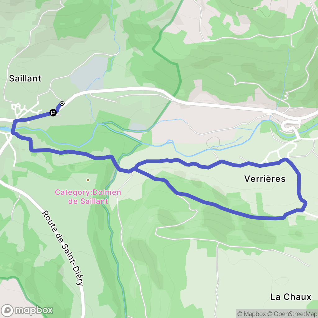 Saint-Nectaire : carte du parcours de randonnée - France