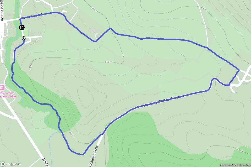 Montégut-Plantaurel : carte du parcours de randonnée - France