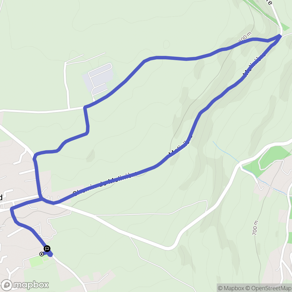 Sinard : carte du parcours de randonnée - France