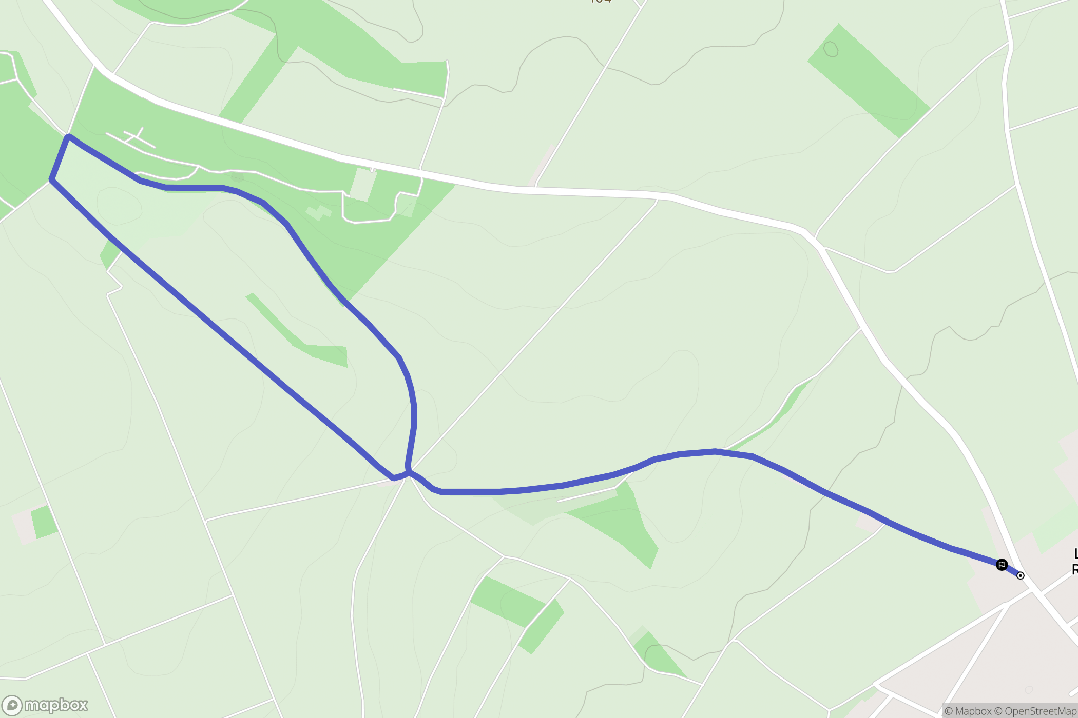 Le Plessier-Rozainvillers : carte du parcours de randonnée - France