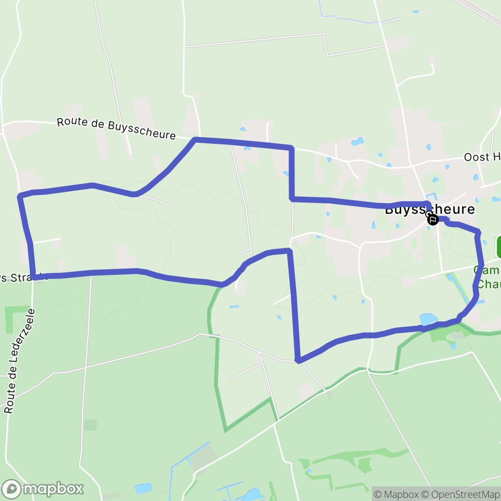 Buysscheure : carte du parcours de randonnée - France
