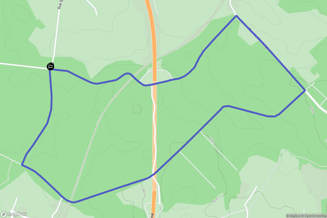 Condette : carte du parcours de randonnée - France