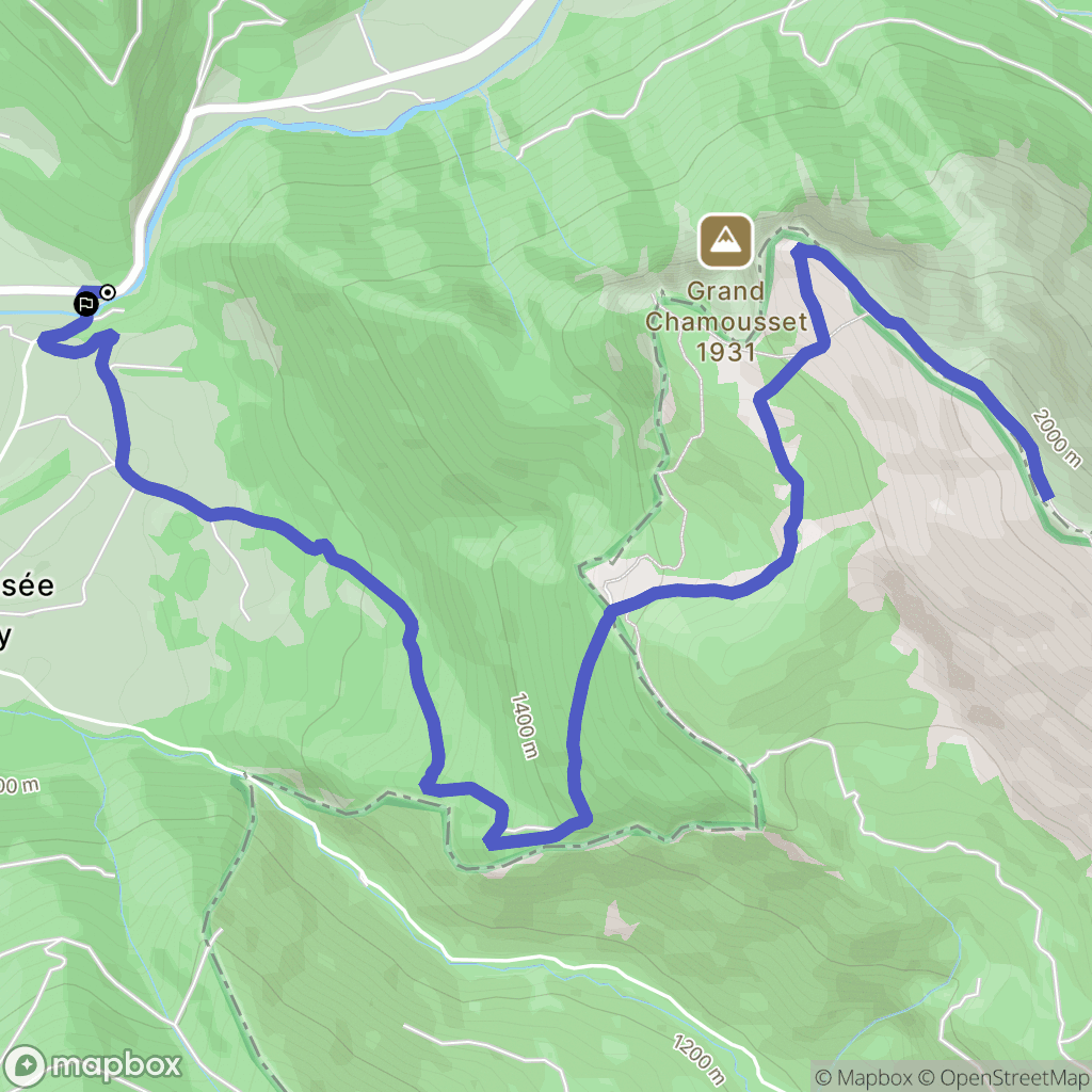 Lus-la-Croix-Haute : carte du parcours de randonnée - France