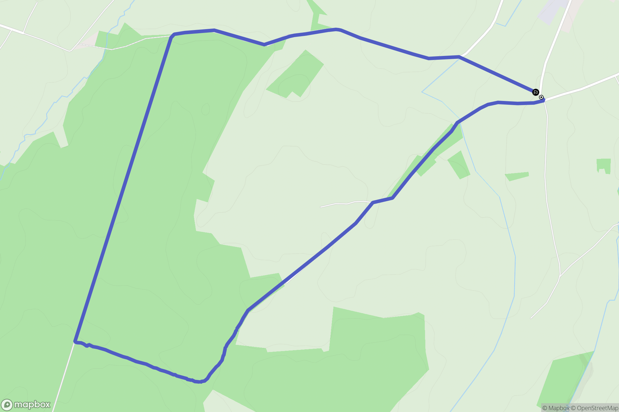 Genay : carte du parcours de randonnée - France