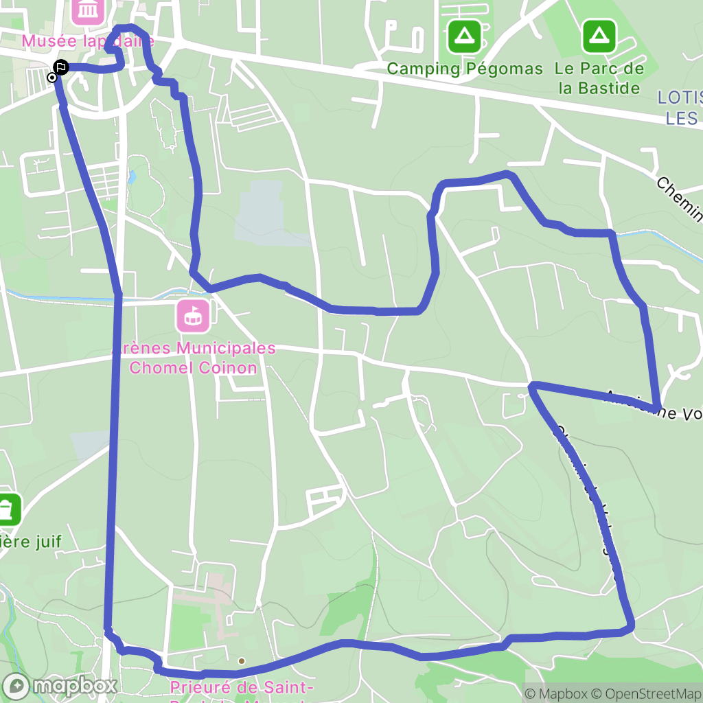 Saint-Rémy-de-Provence : carte du parcours de randonnée - France