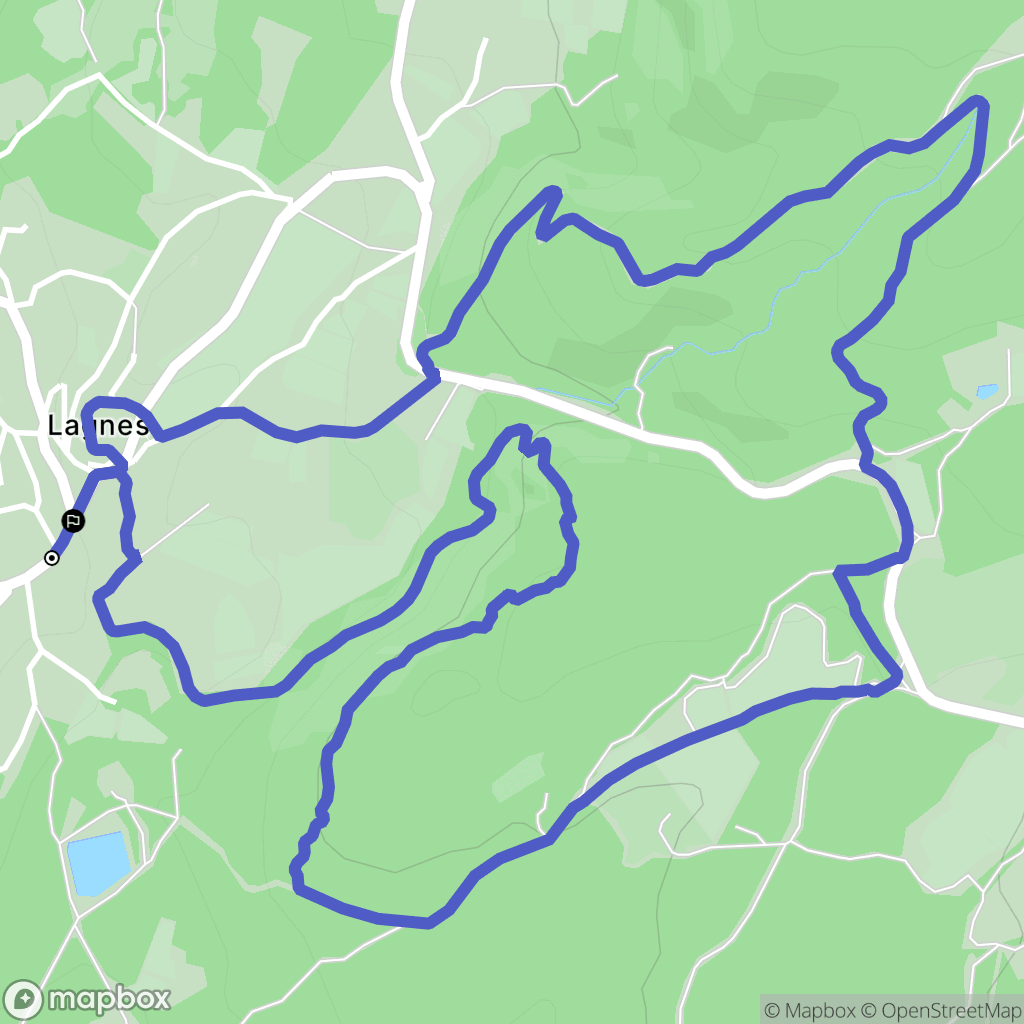 Lagnes : carte du parcours de randonnée - France