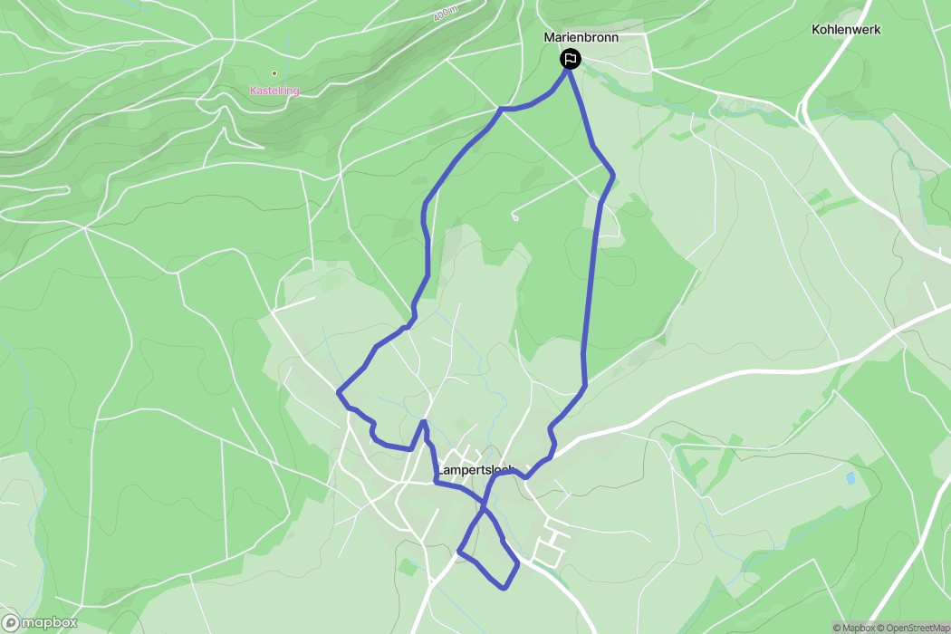 Lobsann : carte du parcours de randonnée - France