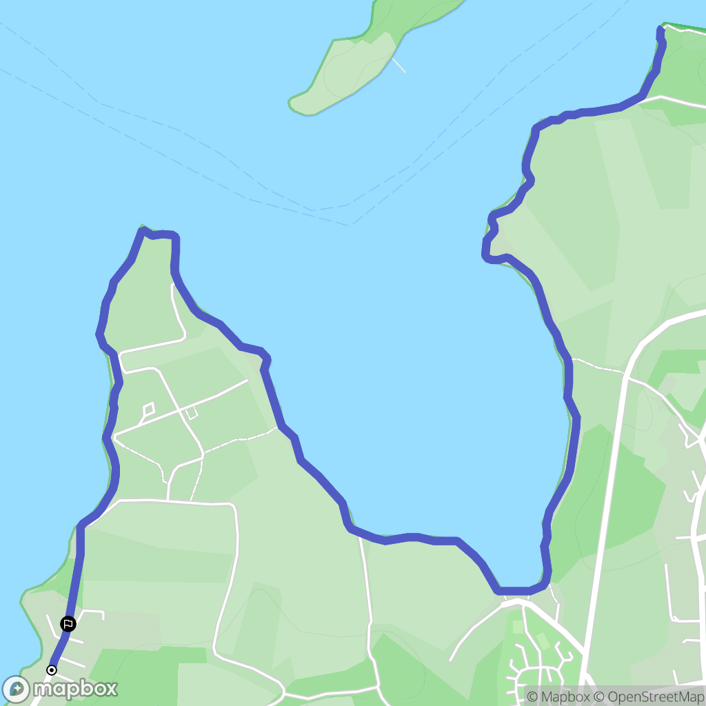 Arzon : carte du parcours de randonnée - France