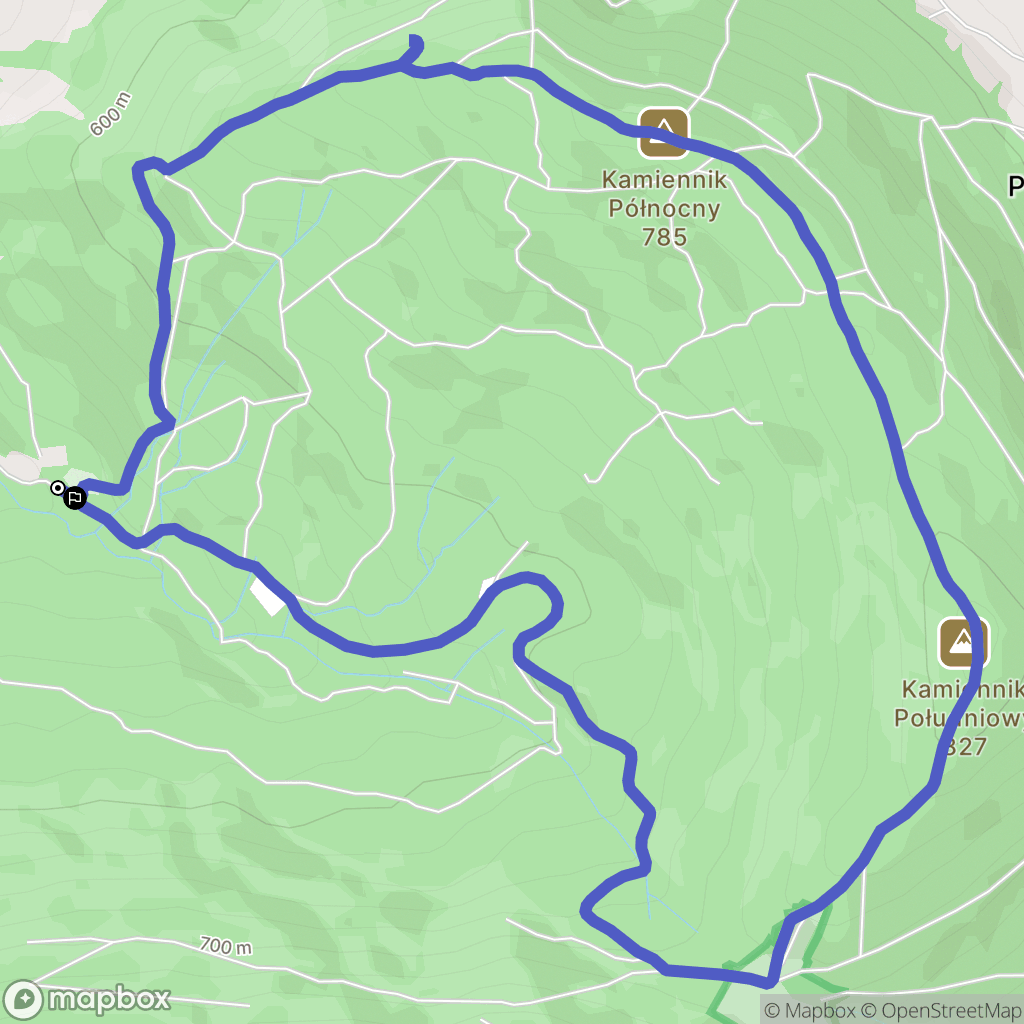 Poręba: mapa trasy - Poland