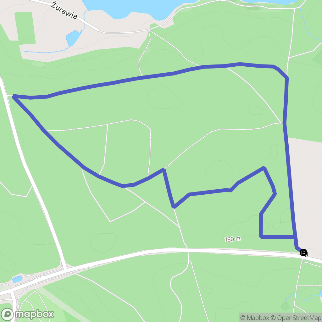 Olsztyn: mapa trasy - Poland