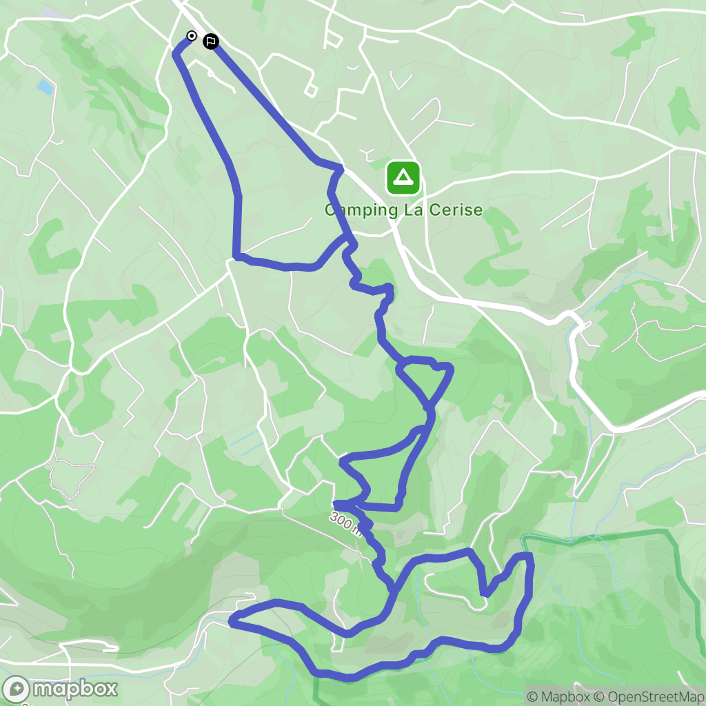 Malemort-du-Comtat : carte du parcours de randonnée - France