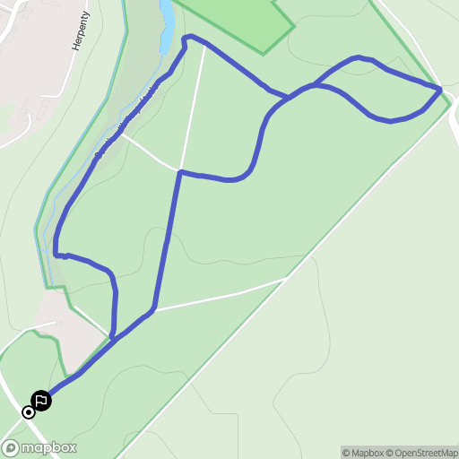 Bléré : carte du parcours de randonnée - France