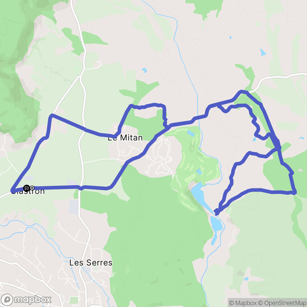 La Motte : carte du parcours de randonnée - France
