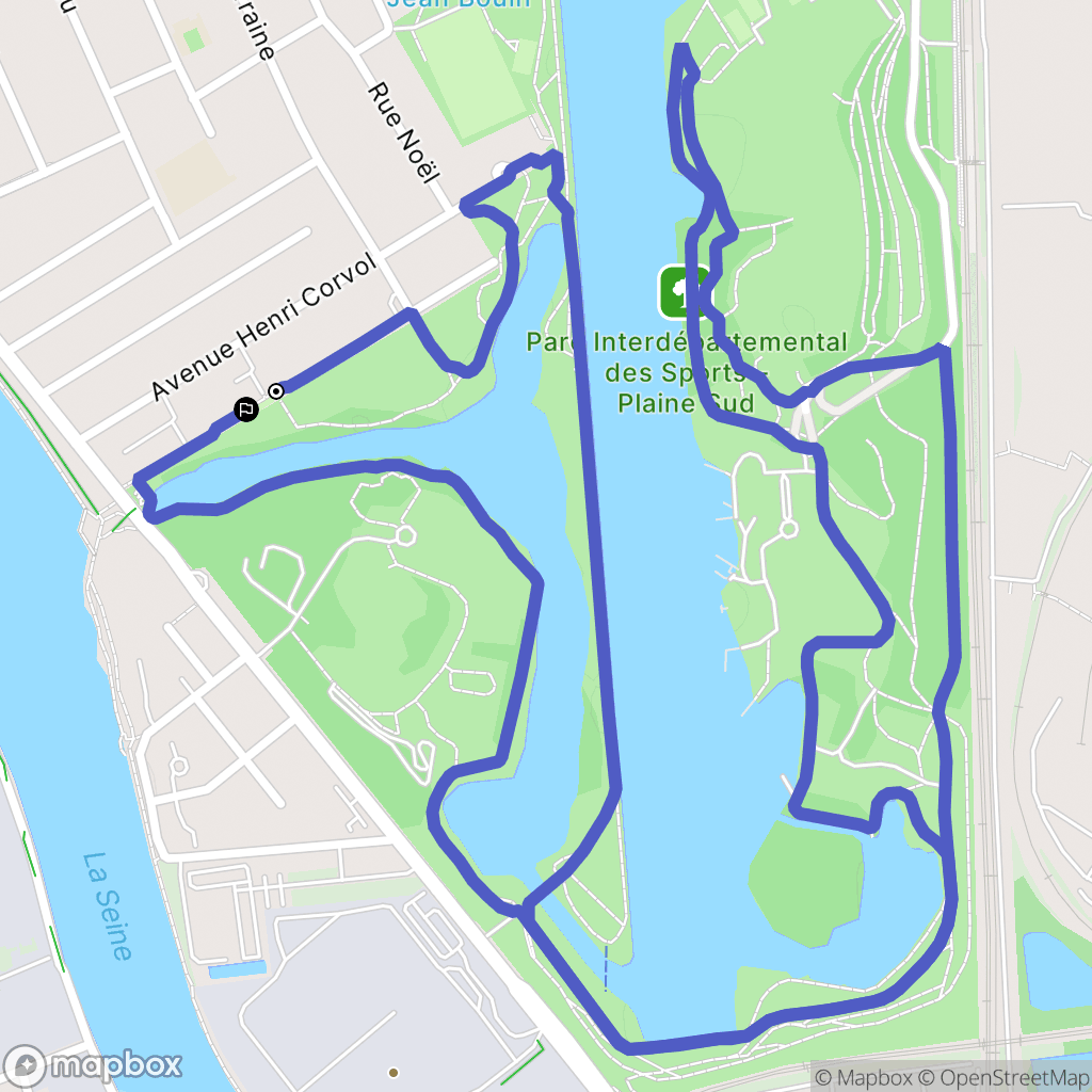 Choisy-le-Roi : carte du parcours de randonnée - France