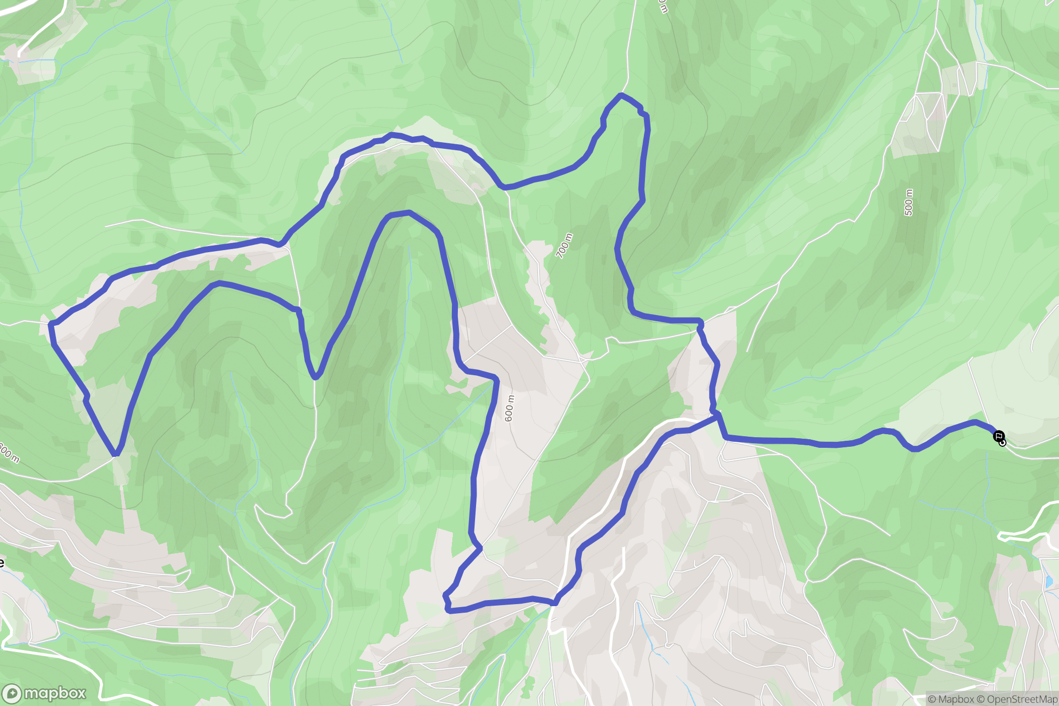 Saint-Étienne-la-Varenne : carte du parcours de randonnée - France