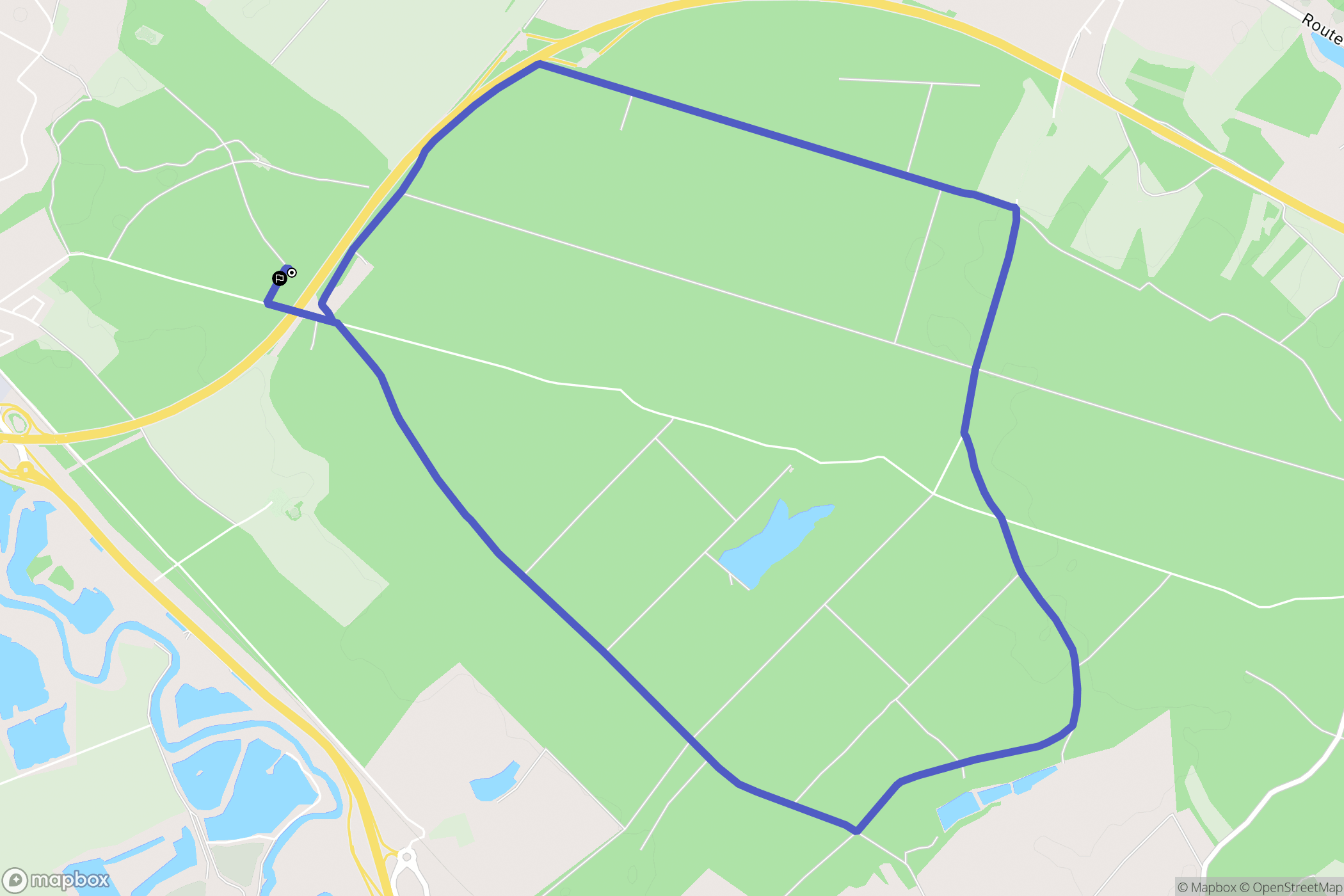 Lunéville : carte du parcours de randonnée - France
