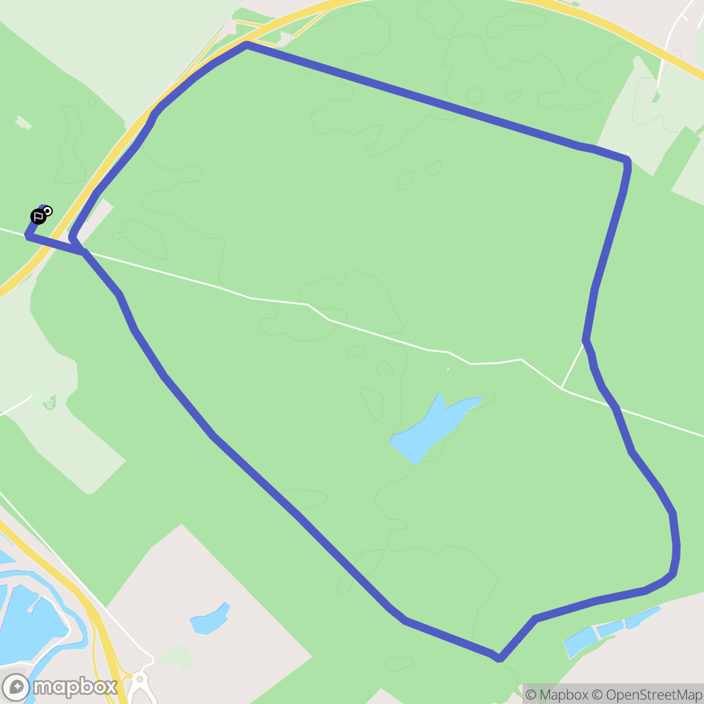 Lunéville : carte du parcours de randonnée - France