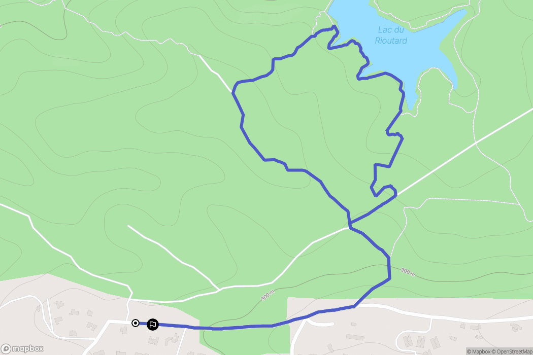 Bagnols-en-Forêt : carte du parcours de randonnée - France