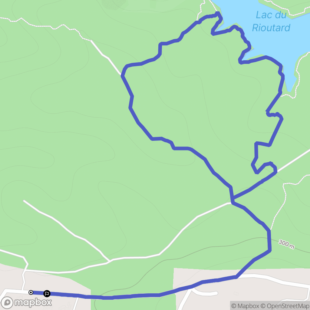 Bagnols-en-Forêt : carte du parcours de randonnée - France