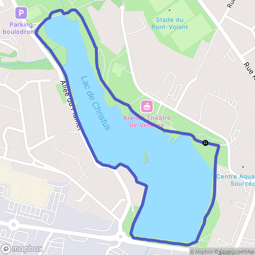 Saint-Paul-lès-Dax : carte du parcours de randonnée - France
