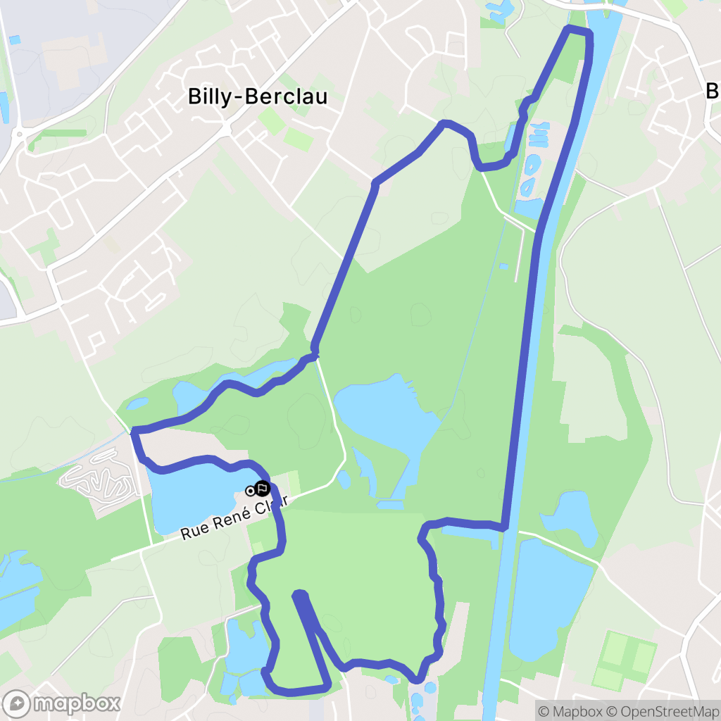 Wingles : carte du parcours de randonnée - France