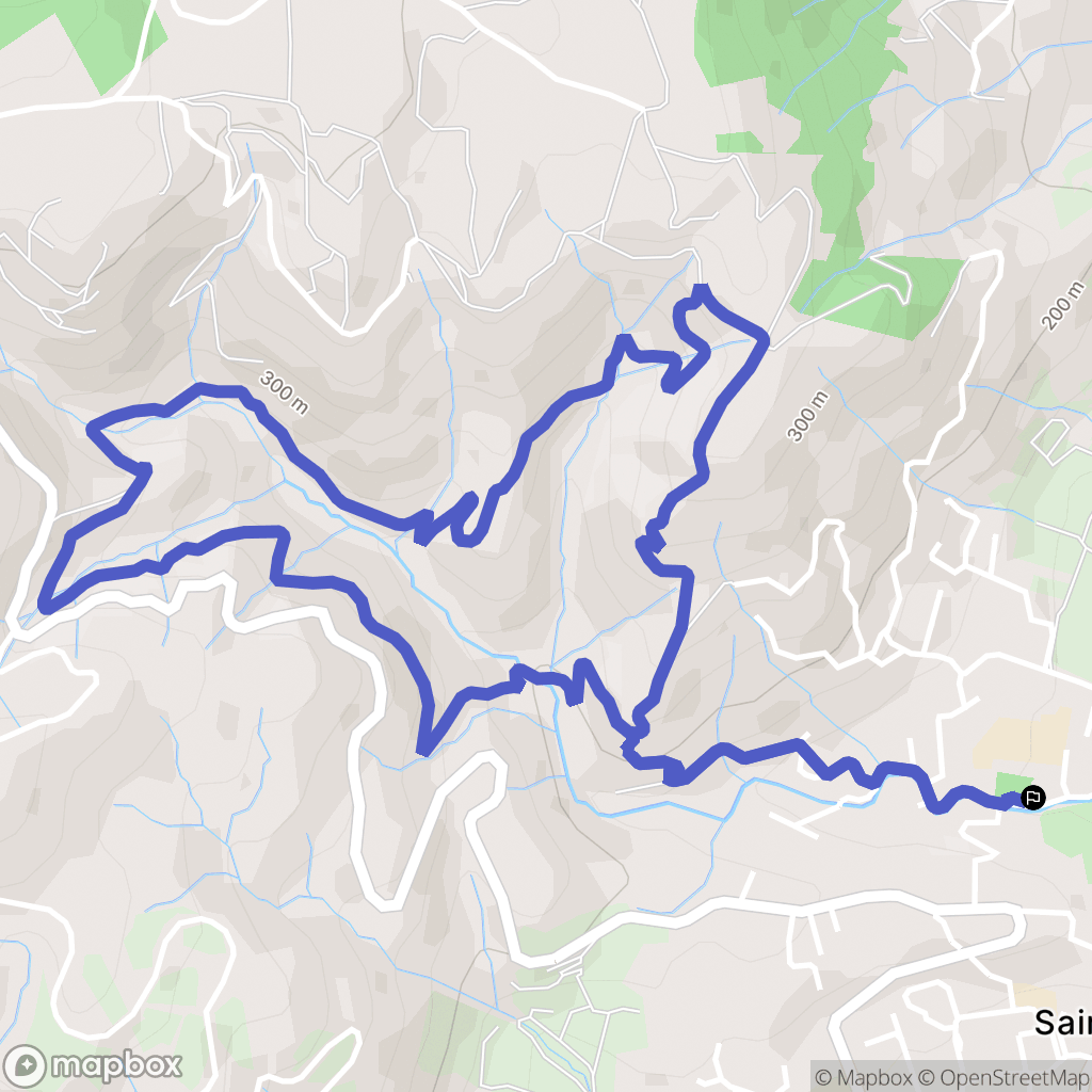 Saint-Péray : carte du parcours de randonnée - France