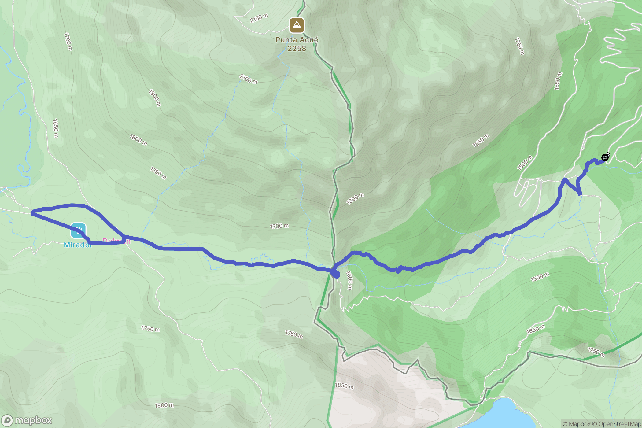 Borce : carte du parcours de randonnée - France