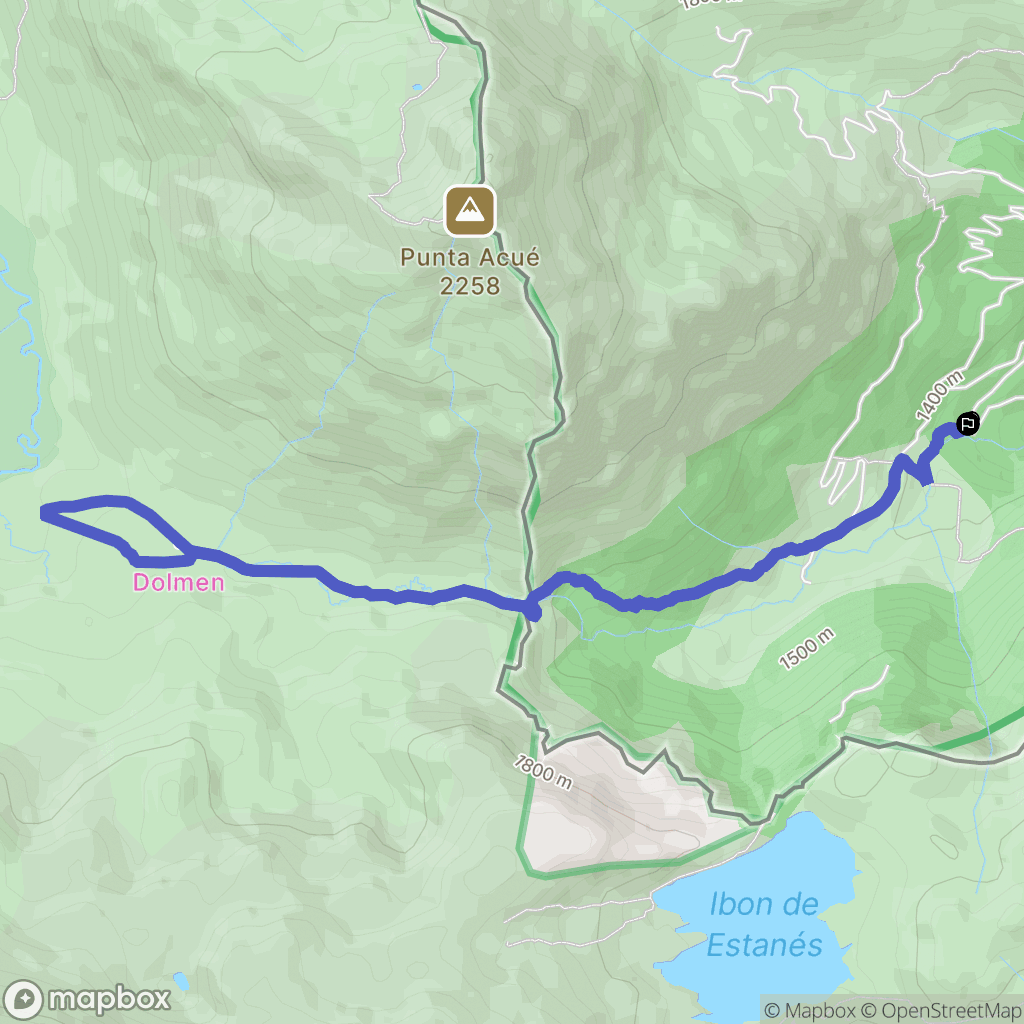 Borce : carte du parcours de randonnée - France