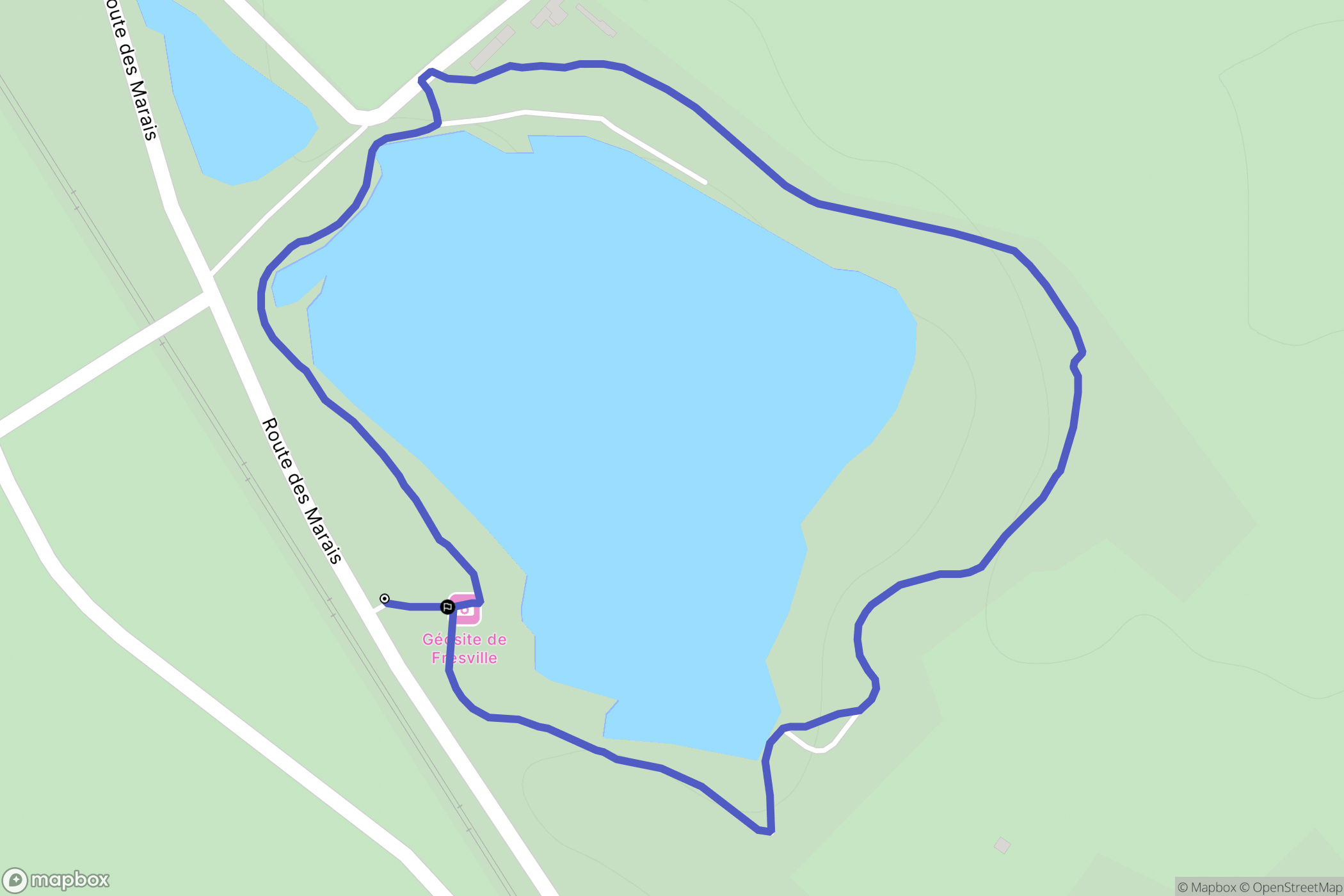 Fresville : carte du parcours de randonnée - France