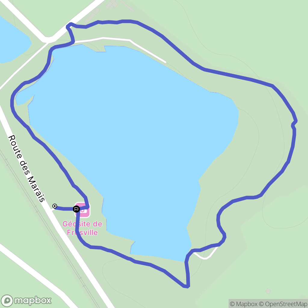 Fresville : carte du parcours de randonnée - France