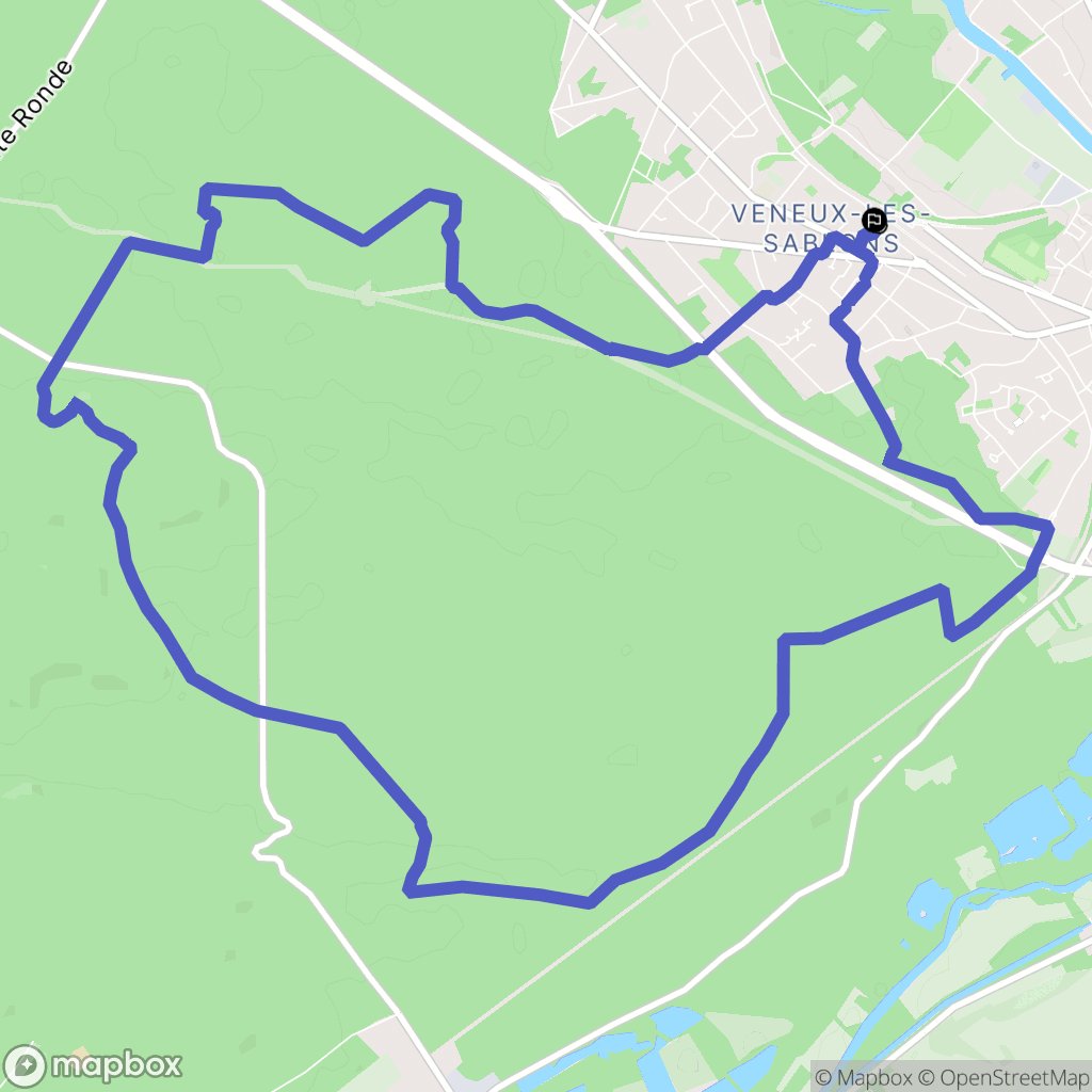 Moret-Loing-et-Orvanne : carte du parcours de randonnée - France