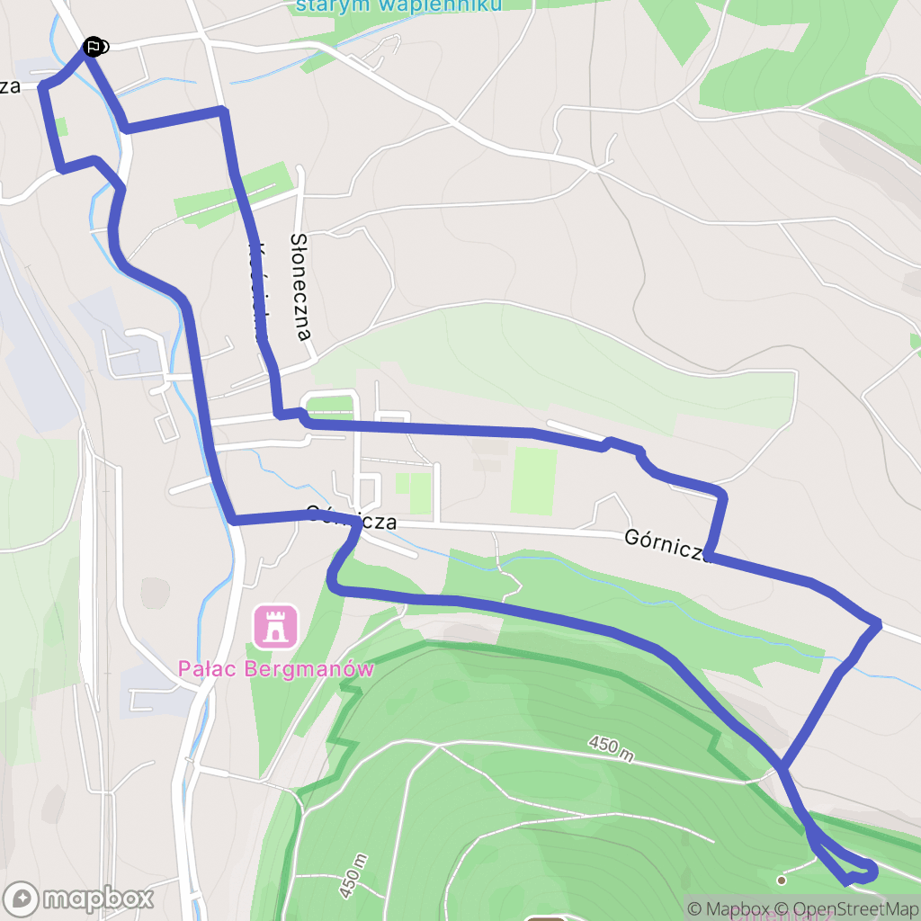 Wojcieszów: mapa trasy - Poland