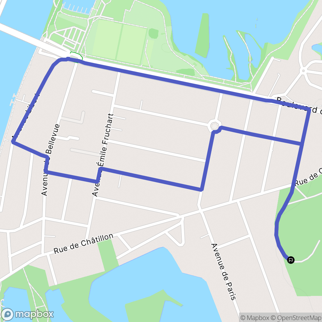 Draveil : carte du parcours de randonnée - France