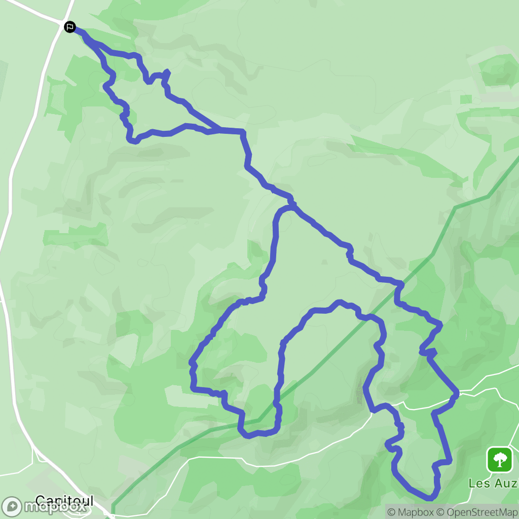 Narbonne : carte du parcours de randonnée - France